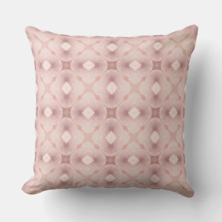 Vibrant Pink Geometric Seamless Art Deco Inspired Cushion