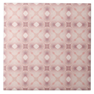 Vibrant Pink Geometric Seamless Art Deco Inspired Tile
