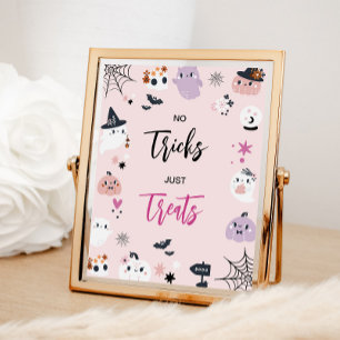 Vibrant Pink Halloween Candy Party Sign