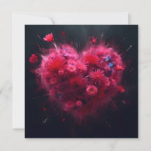 Vibrant Pink Heart Burst
