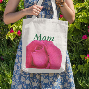 Vibrant Pink Rose for Mum Tote Bag