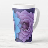 Vibrant Pink Roses and Radiant Blue Leave