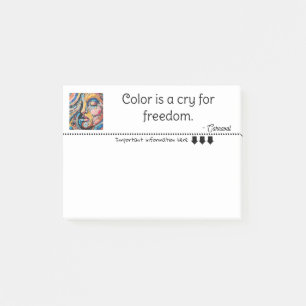 Vibrant Pixel Explosion painting Post-it Notes