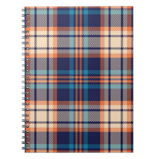 Vibrant Plaid: Autumn Textile Design Notebook