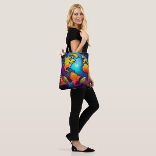 Vibrant Planet - Tropical Earth Design Tote Bag