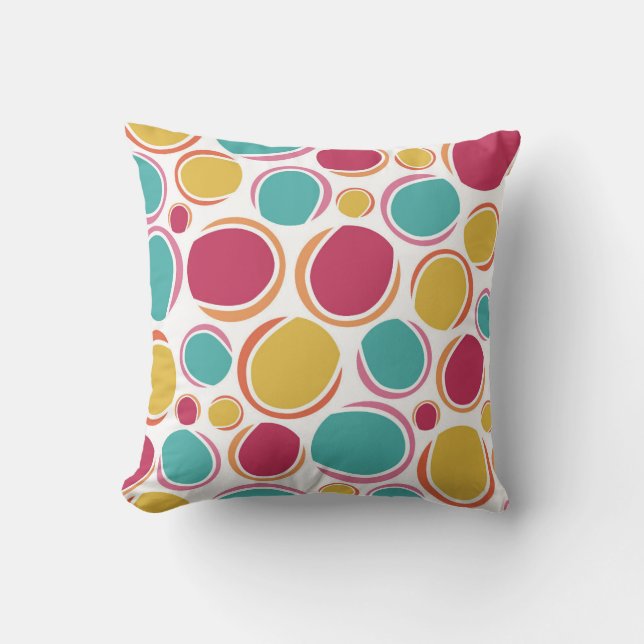 Vibrant Playful Ball Pattern Cushion (Front)