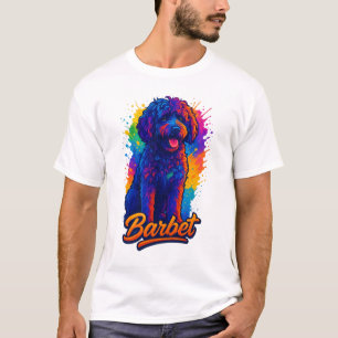 Vibrant Pop Art Barbet Dog T-Shirt