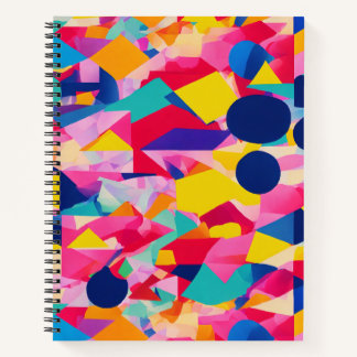 Vibrant Pop Art Collage Notebook 