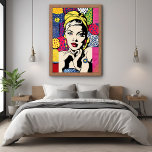 Vibrant Pop Art Portrait Retro Wall Art Poster<br><div class="desc">Elevate your space with this vibrant pop art portrait, a stunning blend of retro design and modern flair. This AI-generated poster is a perfect addition to any home or office decor, bringing bold colours and a lively composition to your walls. Ideal for fans of pop culture and contemporary art, this...</div>