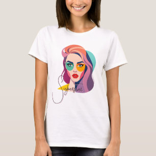 Vibrant Pop Art Portrait T-Shirt