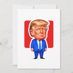 Vibrant Pop‑Art Trump Caricature Invitation