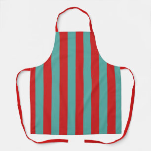 Vibrant Postbox Mermaid Stripes Apron
