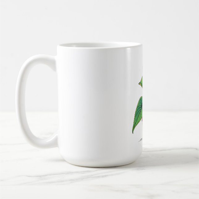 Vibrant Potted Plant Pop Art Coffee Mug (Left)