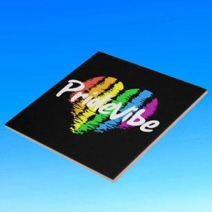 Vibrant PrideVibe: Showcase Your Rainbow Heart Tile