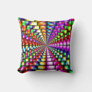 Vibrant Psychedelic Cushion