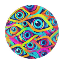 Vibrant Psychedelic Eye Pattern