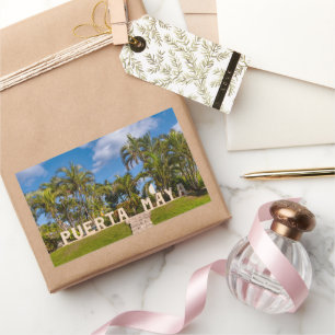 Vibrant Puerta Maya Rectangular Sticker