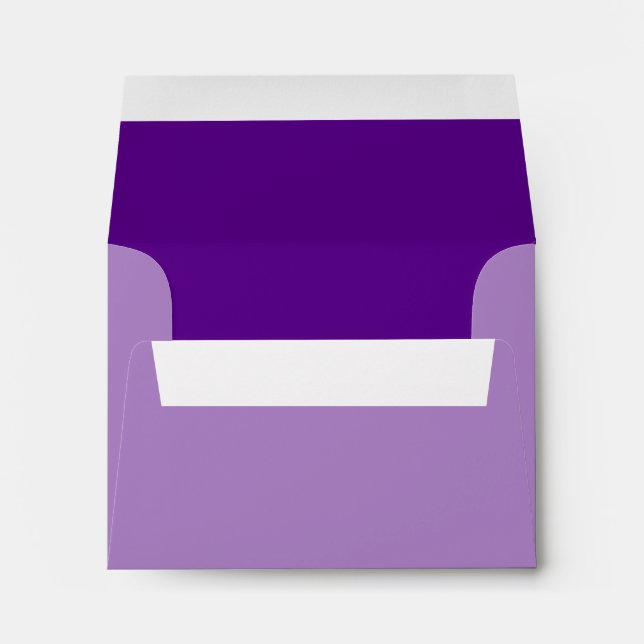 Vibrant Purple Accent Colour Customisable Envelopes (Back (Bottom))