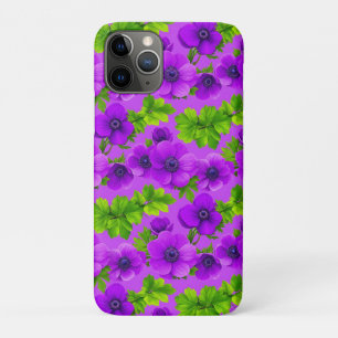 Vibrant Purple Anemone Flowers Case-Mate iPhone Case
