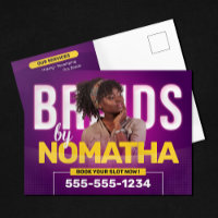 Vibrant Purple Braids & Wigs Hair Braiding Salon