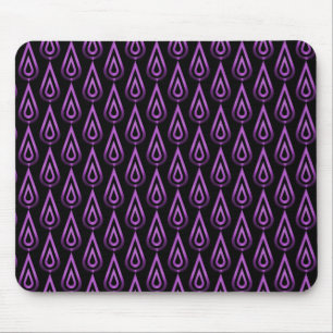 Vibrant Purple Flickering Flames Mousepad