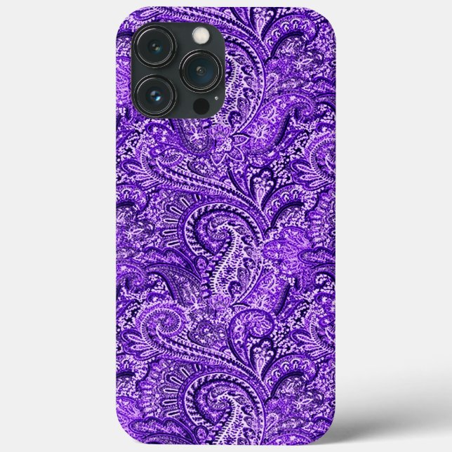 Vibrant Purple Paisley  Case-Mate iPhone Case (Back)
