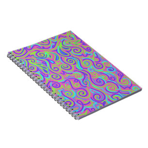 Vibrant purple pattern  notebook