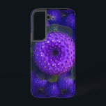 Vibrant Purple Speckle Pattern Phone Case<br><div class="desc">Wrap your phone in vibrant, unique style! This Zazzle Tough Phone Case features a stunning close-up illustration of a dense, abstract natural pattern. Deep purple, rounded forms with distinctive bumpy textures are covered in intricate yellow and white speckles, creating a captivating visual texture. Lush green leaves intersperse the design, adding...</div>