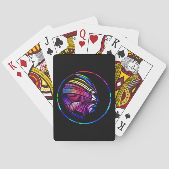  Vibrant Rabbits  Incipio iPhone Case Golf Head Co Playing Cards (Back)