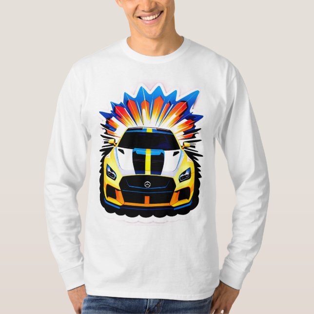 Vibrant Race Car T-Shirt (Front)