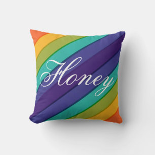 Vibrant Rainbow Cushion