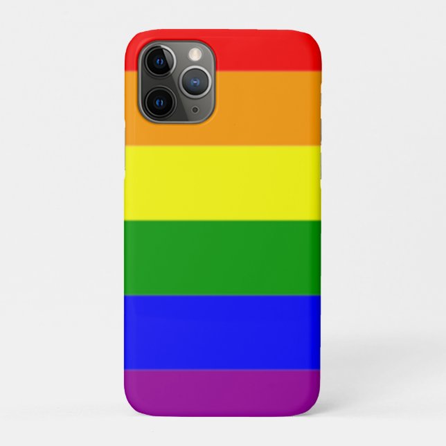Vibrant Rainbow Flag Gay Pride Case-Mate iPhone Case (Back)