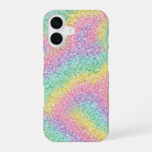 Vibrant Rainbow Glitter Sparkle iPhone Case