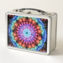 Vibrant Rainbow Kaleidoscope Colourful Mandala