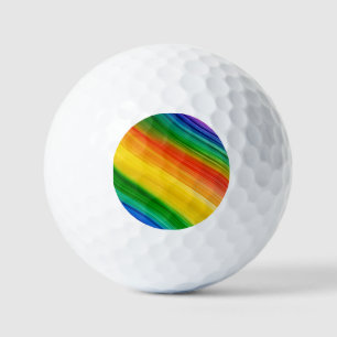 Vibrant Rainbow of Colours Golf Balls