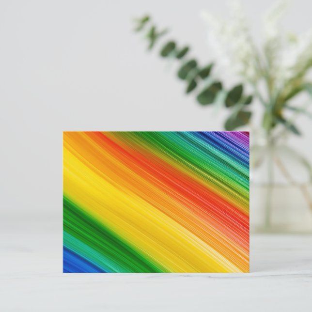 Vibrant Rainbow of Colours Postcard (Standing Front)