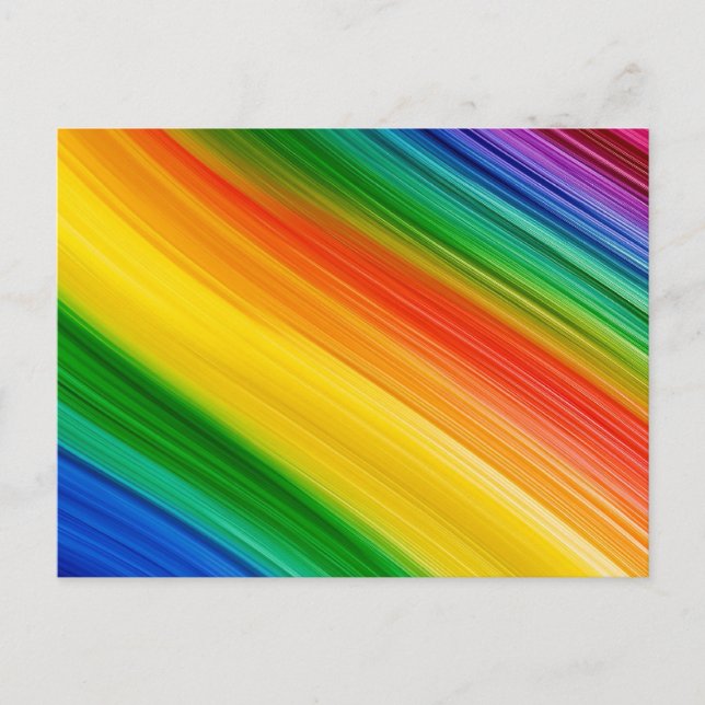 Vibrant Rainbow of Colours Postcard (Front)
