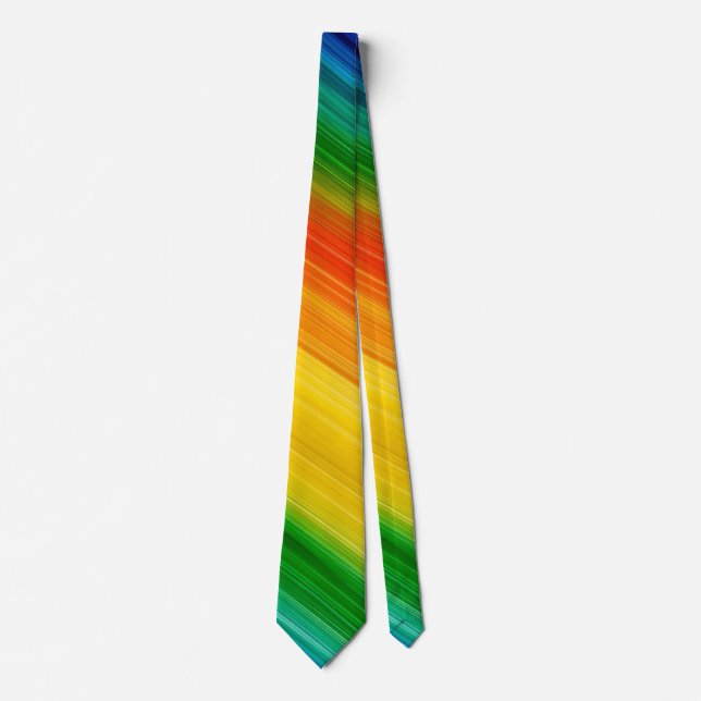 Vibrant Rainbow of Colours Tie (Front)