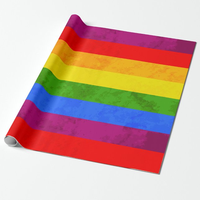 Vibrant Rainbow Pride Wrapping Paper (“Wrap your gifts in color and pride!”)