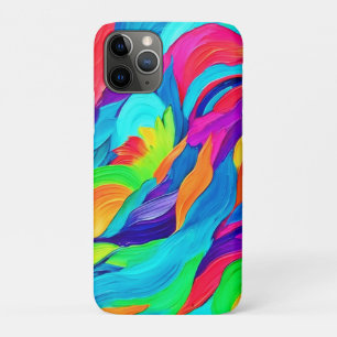 Vibrant Rainbow Swirls Abstract Art Case-Mate iPhone Case