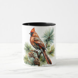 Vibrant Red Berries with Lush Green Leaves Mug