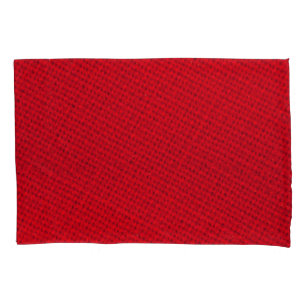 Vibrant Red Fabric Texture Pillowcase