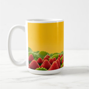 Vibrant Red Strawberry Field Coffee Mug