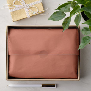 Vibrant Reddish Shade Of Orange Pop Of Colour Tissue Paper