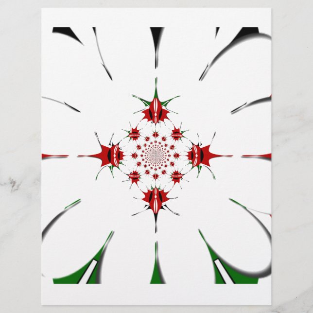 Vibrant Republic of Kenya Shield Flag Kaleidoscope (Front)