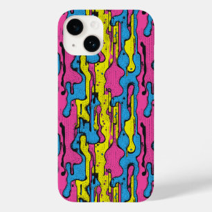 "Vibrant Retro Pop Art Drip Pattern Case-Mate iPhone 14 Case