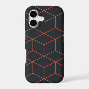 Vibrant, retro, simple, cool, trendy cube pattern