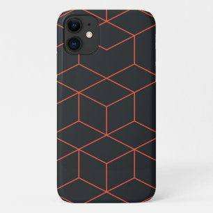 Vibrant, retro, simple, cool, trendy cube pattern Case-Mate iPhone case