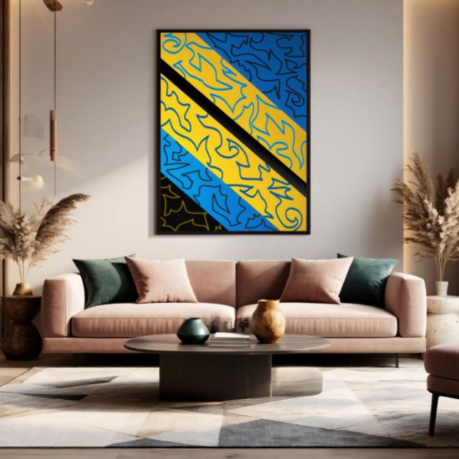 Vibrant Rhythm Abstract  Poster (Creator Uploaded)