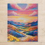 Vibrant Rolling Hills Sunflower Art Painting<br><div class="desc">Enjoy hours of fun with this vibrant jigsaw puzzle featuring rolling hills adorned with golden sunflowers. This stunning painting brings the warmth of nature to life,  making it the perfect puzzle for sunflower lovers and those seeking a cheerful,  sunny challenge!</div>